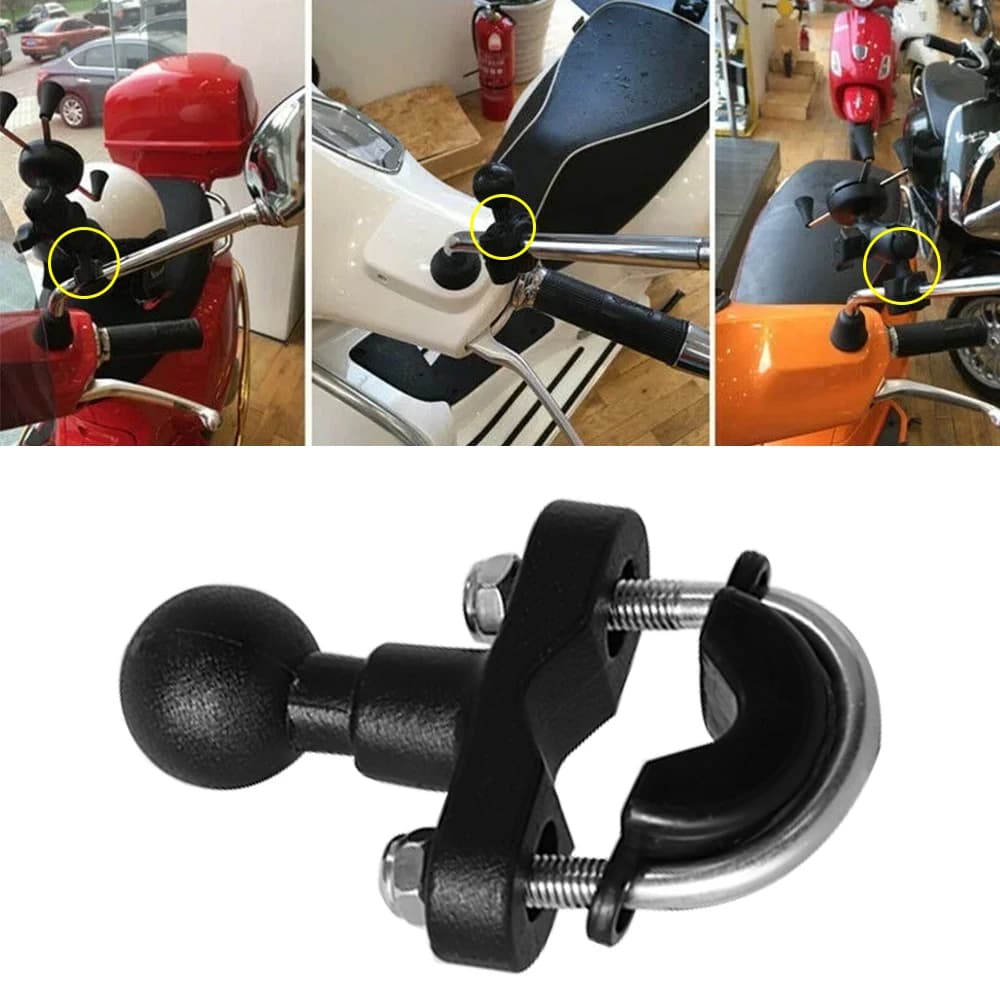 Accessoires de guidon de moto, Kit de Base de montage de boulon en U, support de pince à bille de 2.2cm pour support de téléphone de moto, installation facile