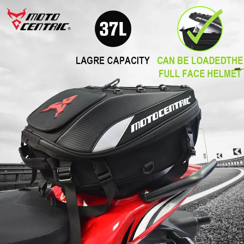 Sac de siège arrière de Moto étanche, sac de siège arrière de Moto de grande capacité, sac arrière de motard, sac à dos pour casque d'équitation