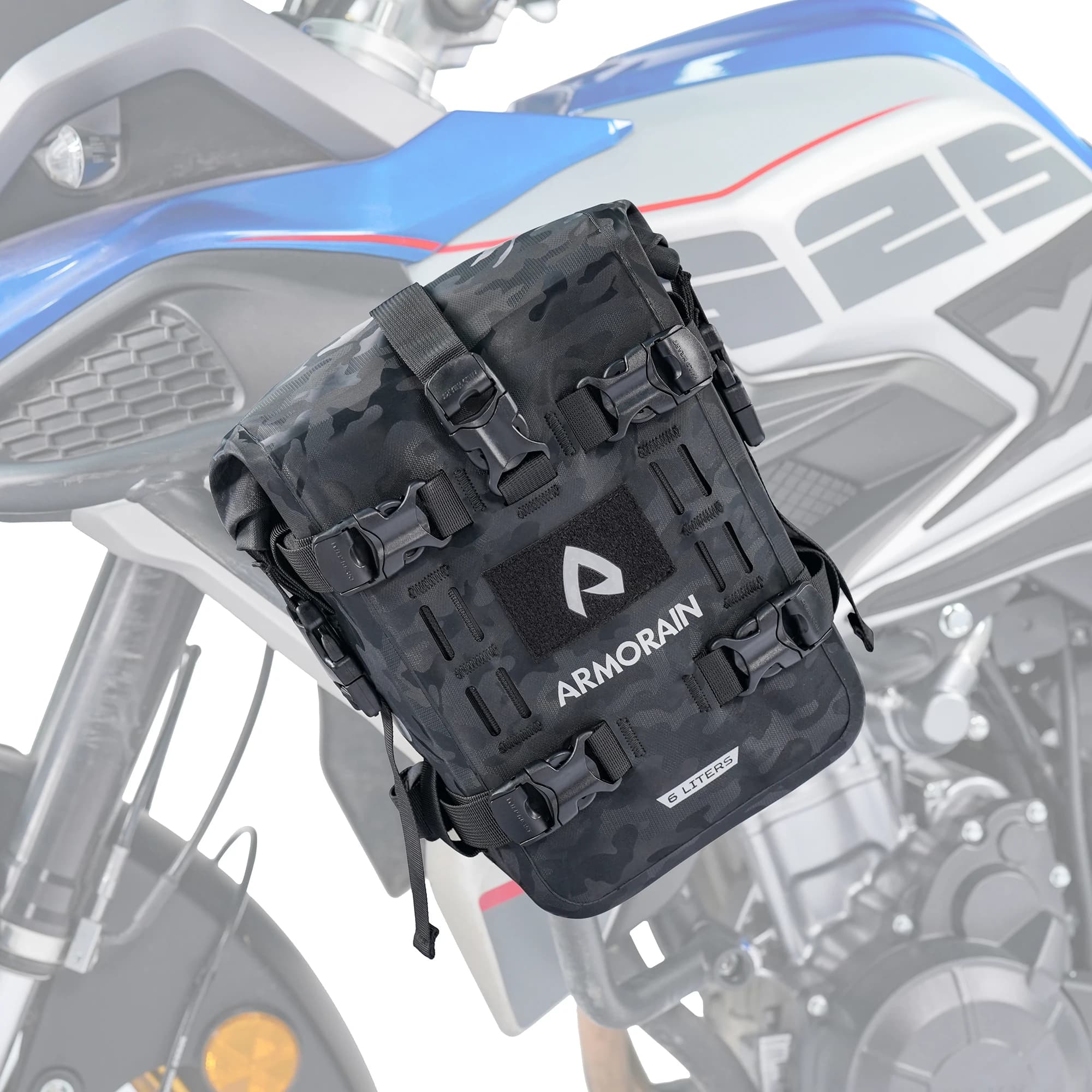Sac de protection pour moto, sacoche de rangement étanche 6L/8L, sacoche de pare-chocs, pochette de garde-boue, kit universel pour moto, sacoche latérale pour moto