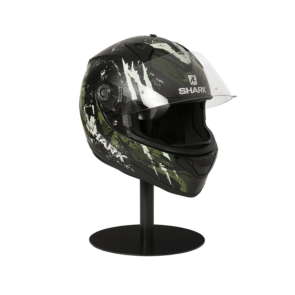 Support casque moto Stealt Desk Noir-Acier