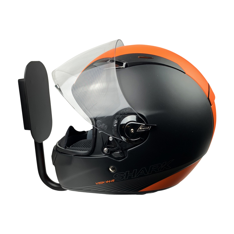 Support casque moto Stealt One Noir-Acier