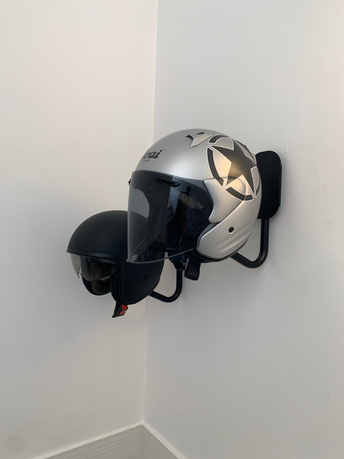  Porte Casque Moto Mural. Support pour Casque Moto. Accessoire  Casque Moto. (1 Unité)